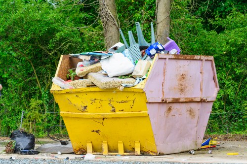 Construction site with waste management in Kingston