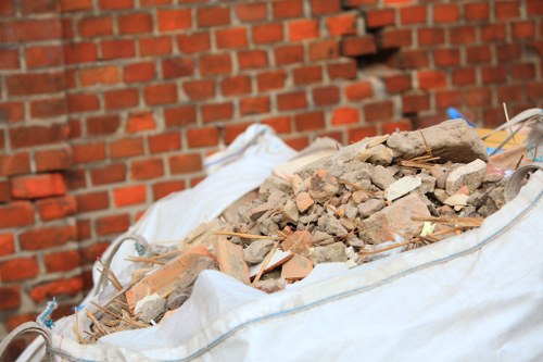 Site clearance equipment at work in Kingston