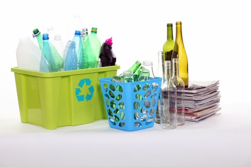 Different types of construction waste materials