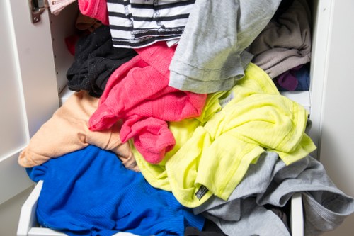 Team handling office furniture removal