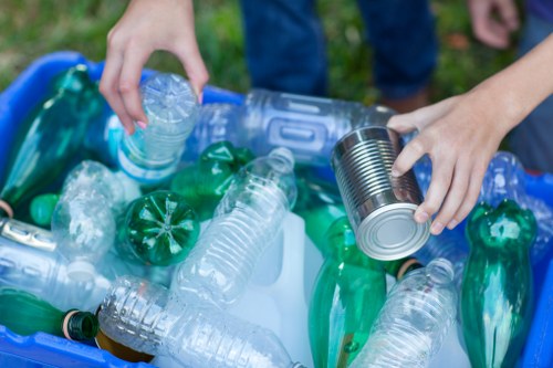 Eco-friendly recycling practices during clearance